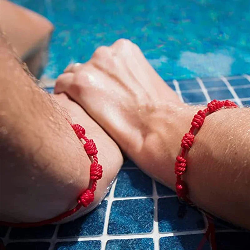 Bracelet Fil Rouge 7 Noeuds