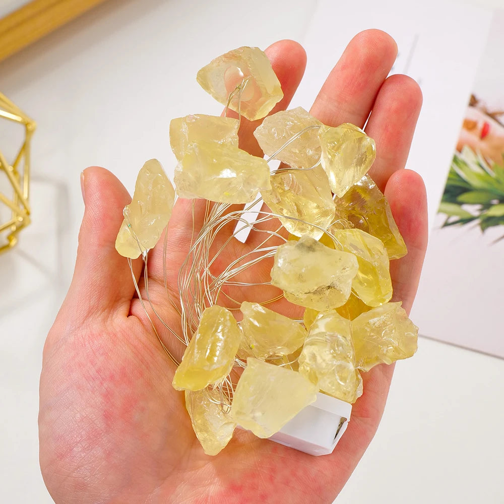 Guirlande Lumineuse en Quartz Naturel