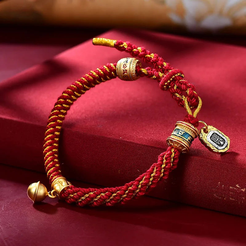 Bracelet Tibetain Tressé “Manjusri Thangka”