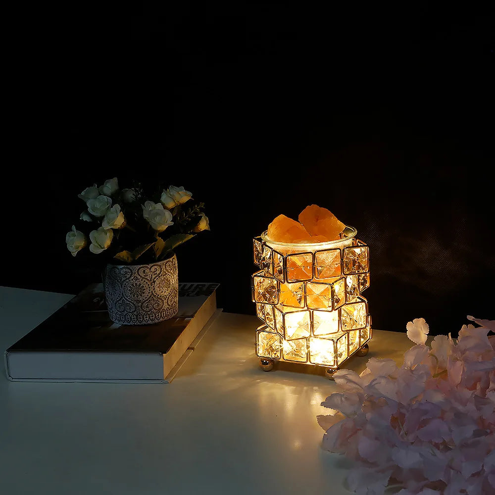 Lampe de Sel de L’Himalaya en Cube