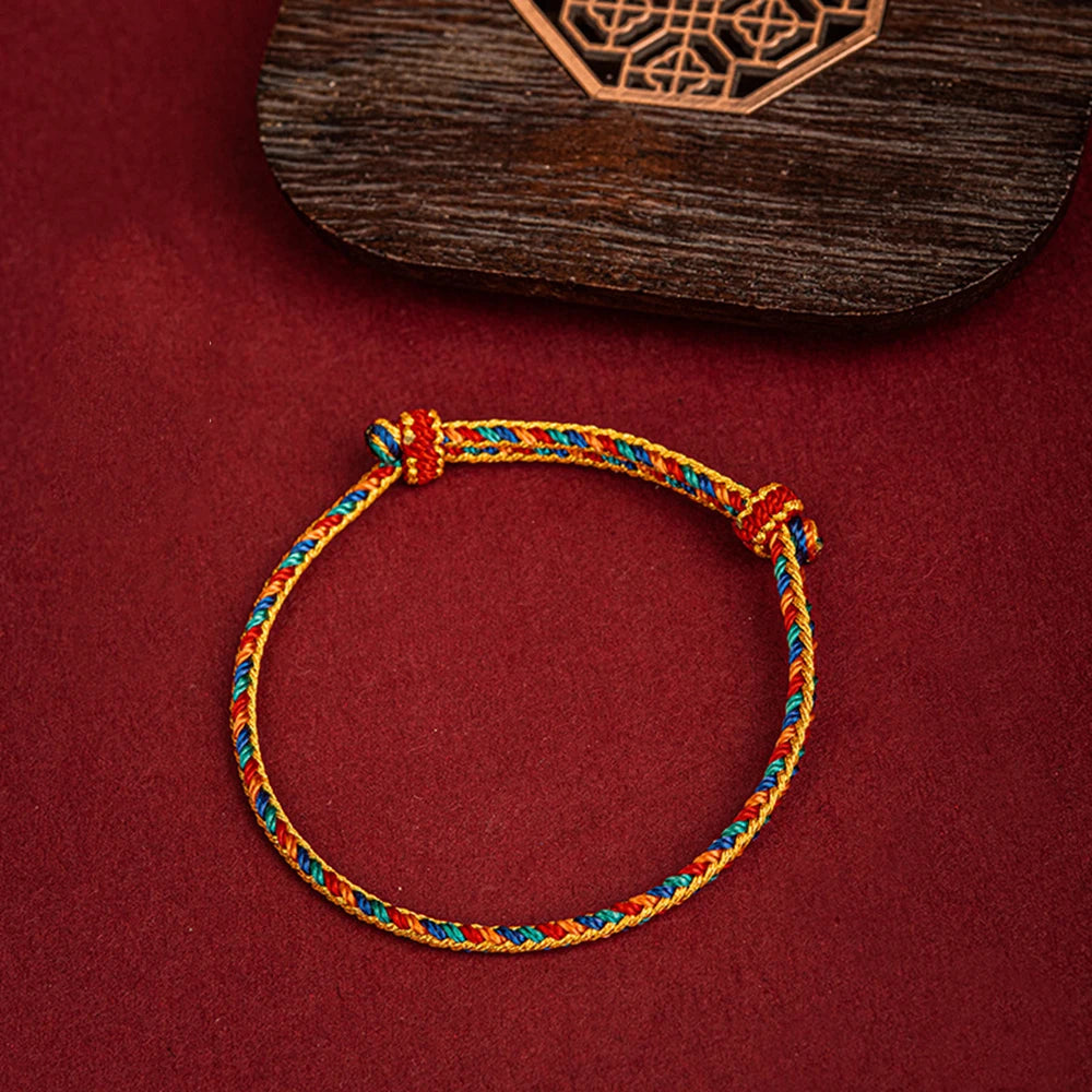 Bracelet Tibetain Bouddhiste Tressé Main