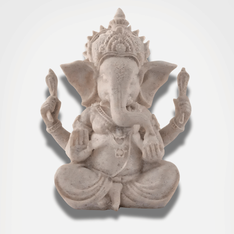 Statue de Dieu éléphant Ganesh en pierre de grès