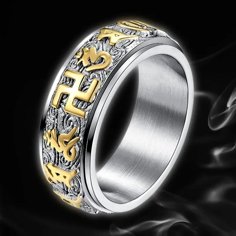 Bague Mantra Bouddhiste Argent