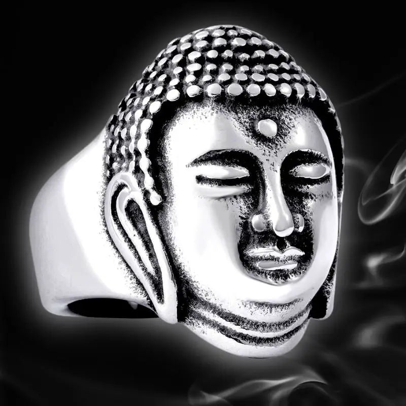 Bague tête de Bouddha