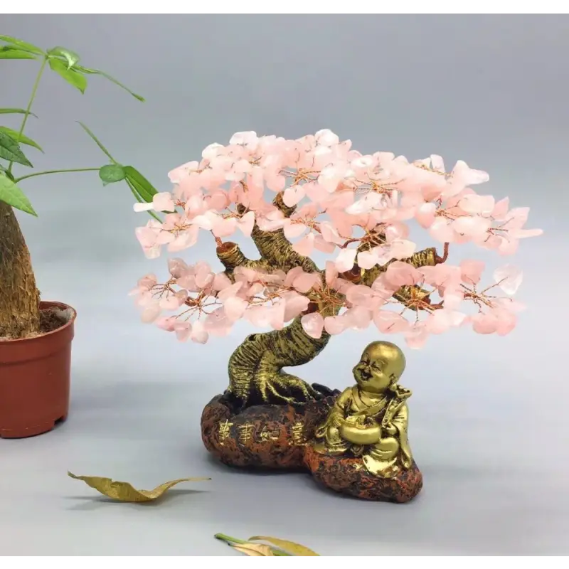 Bonsaï Artificiel Bouddha - Rose
