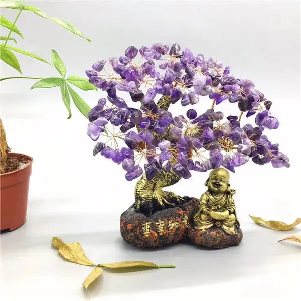 Bonsaï Artificiel Bouddha - Violet