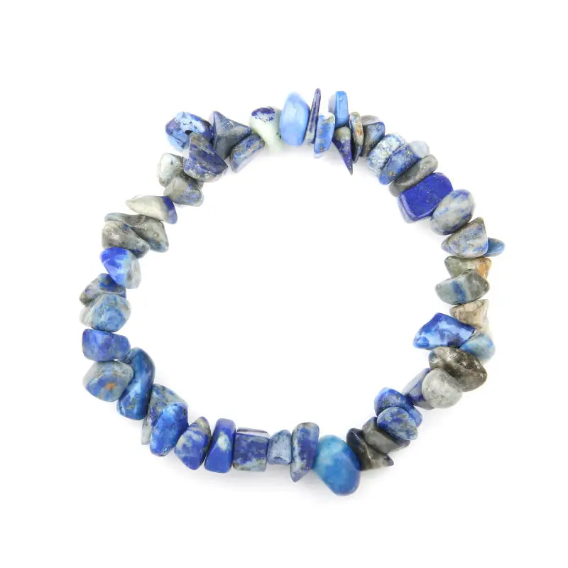Bracelet 7 chakras vraies pierres - Lapis Lazuli / 19cm