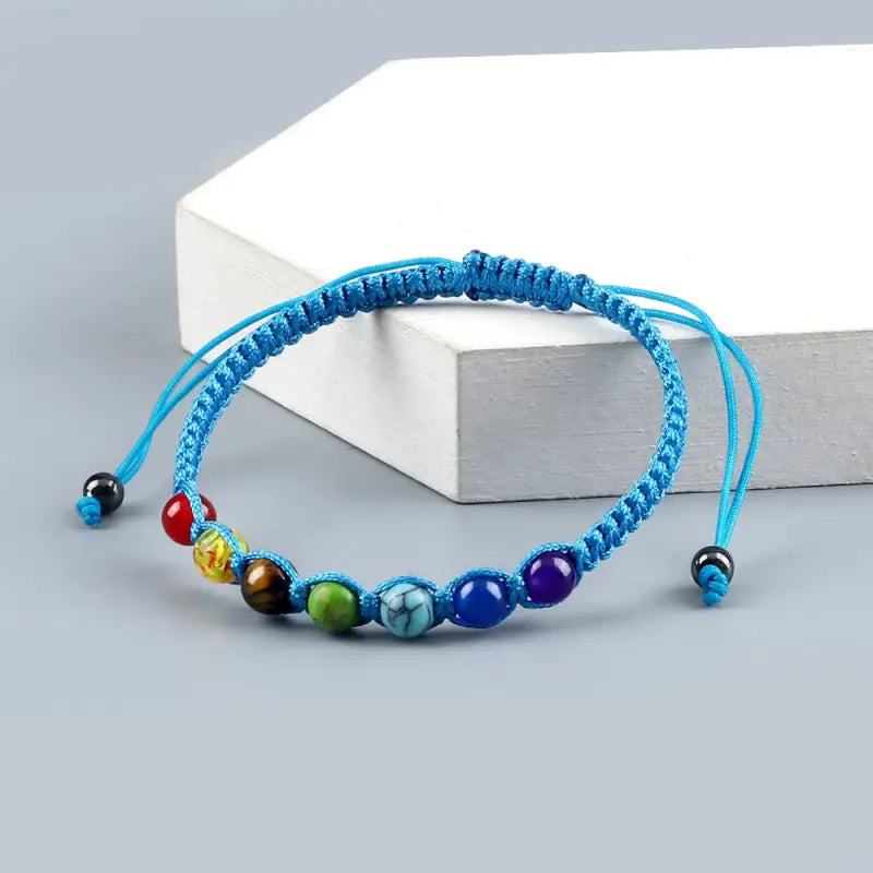 Bracelet Perles 7 Chakra - Bleu