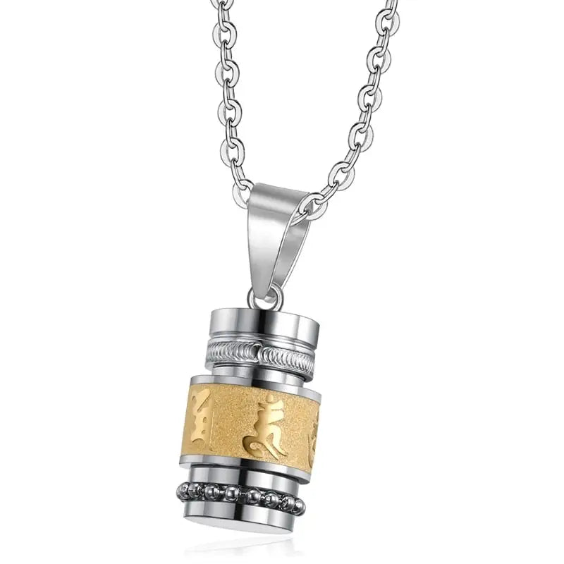 Collier Mantra Bouddhiste Om Mani Padme Hum