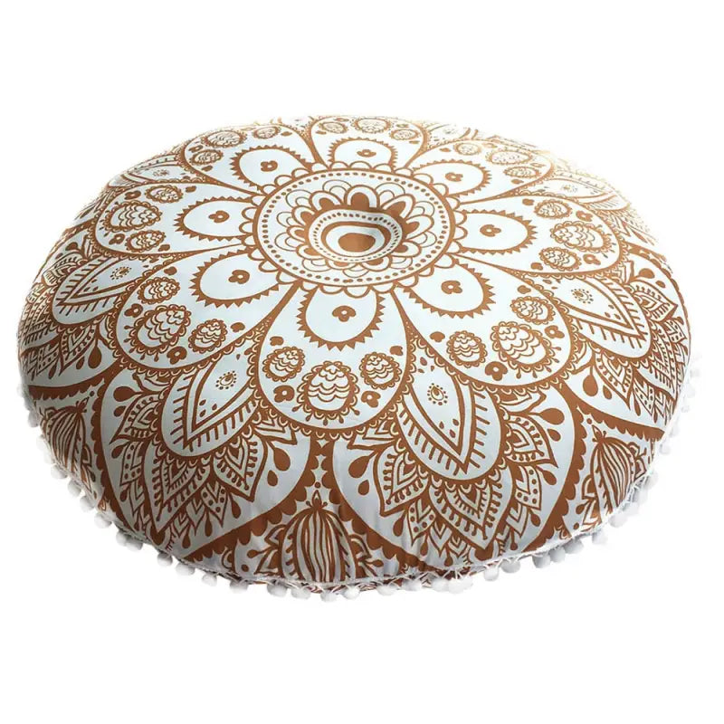 Coussin de méditation Mandala - Jaune