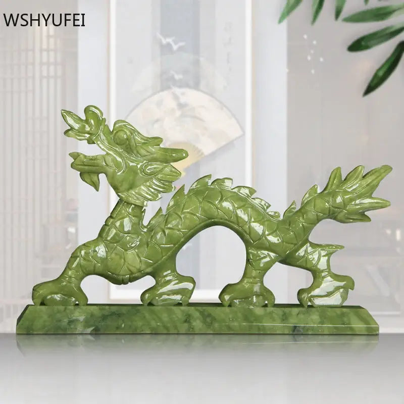 Dragon du zodiaque chinois pierre de Jade