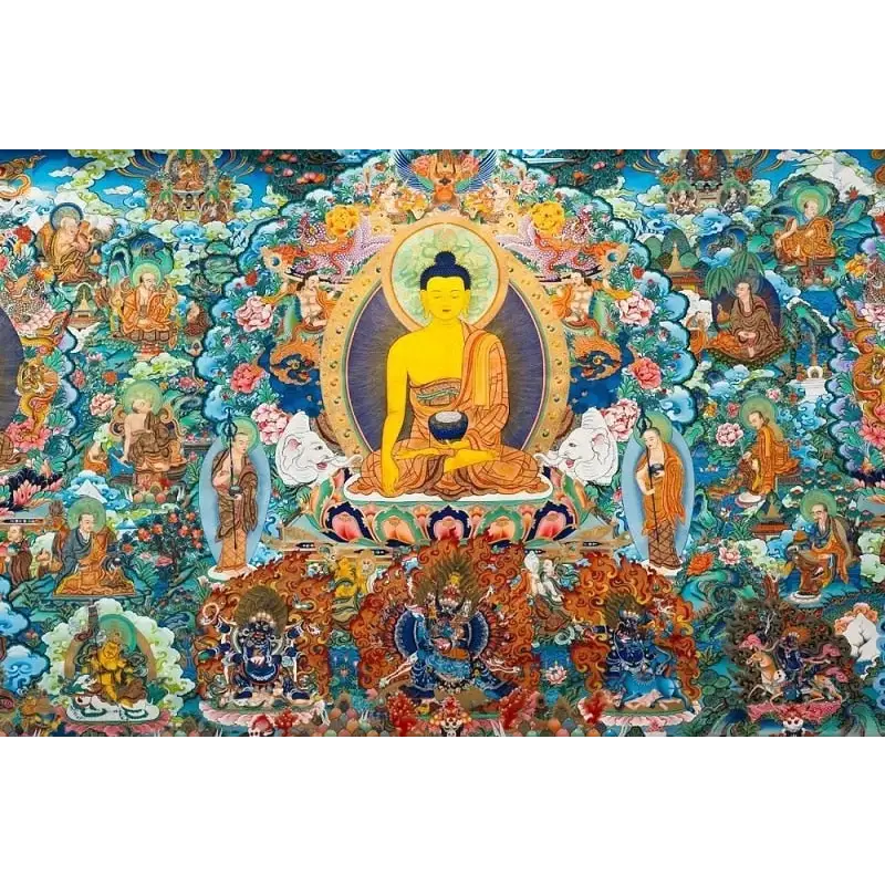 Grand Tableau Bouddhiste Thangka - PF12823 / 90x135CM NO