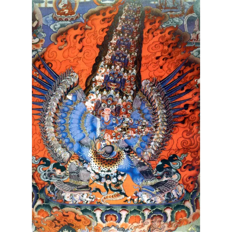 Grand Tableau Bouddhiste Thangka - PF13224 / 90x135CM NO