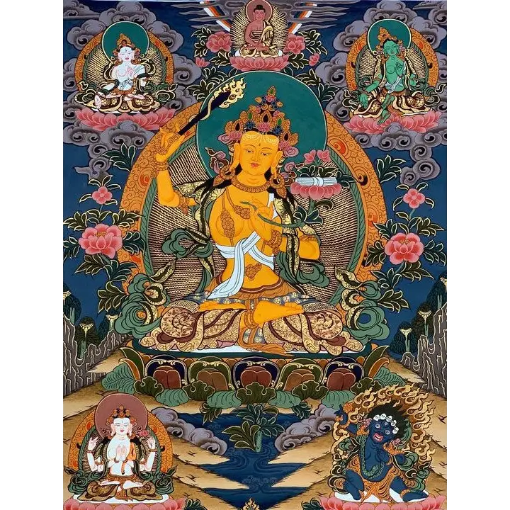 Grand Tableau Bouddhiste Thangka - PF15435 / 90x135CM NO