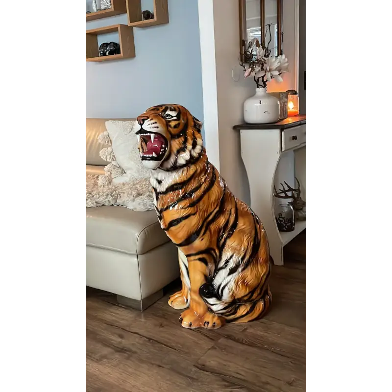 Grande Statue Tigre assis 92cm