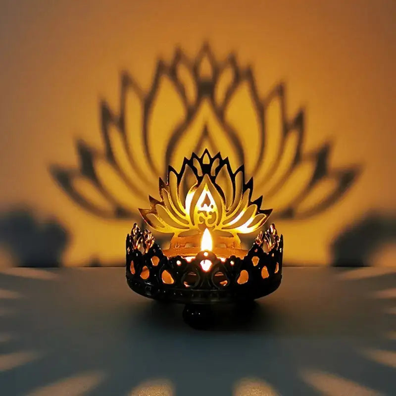 Lampe à Huile Bouddha - Lotus
