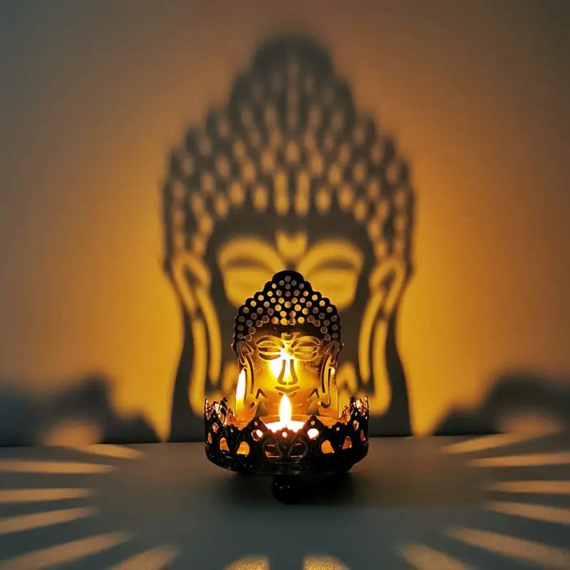 Lampe à Huile Bouddha - Tête de Bouddha