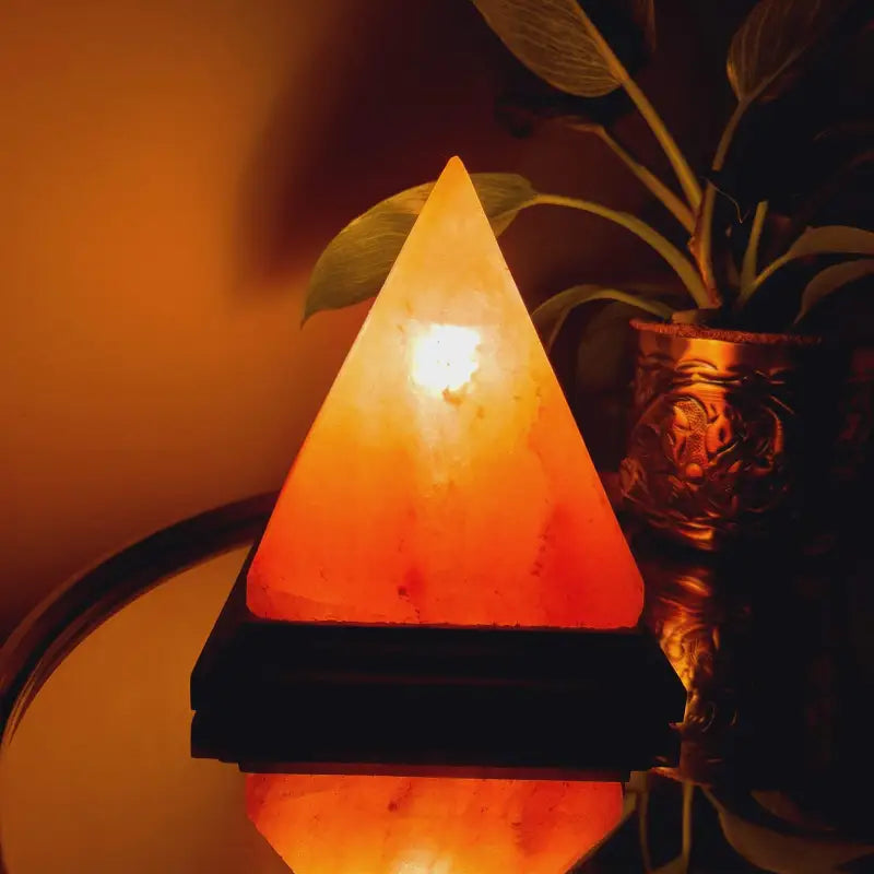 Pyramide de lampe de sel de l' Himalaya, Cordon d'alimentation, Ampoule  15 watts