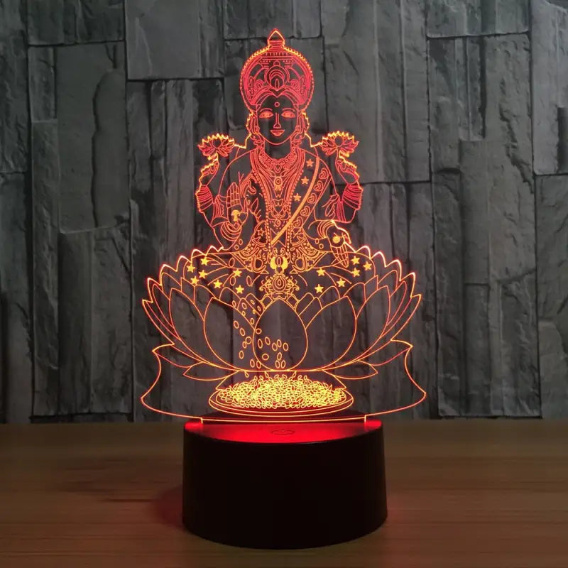 Lampe Bouddha & Lotus
