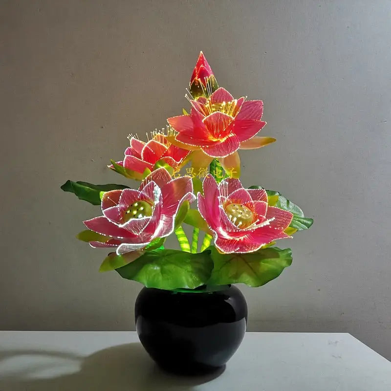 Bougeoir en résine en forme de fleur de lotus, marron avec des paillettes Bougeoir en résine en forme de fleur de lotus, marron avec des paillettes