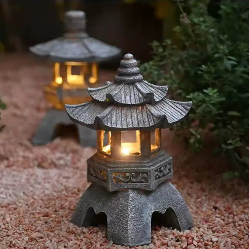 Lanterne Asiatique Solaire de Pagode