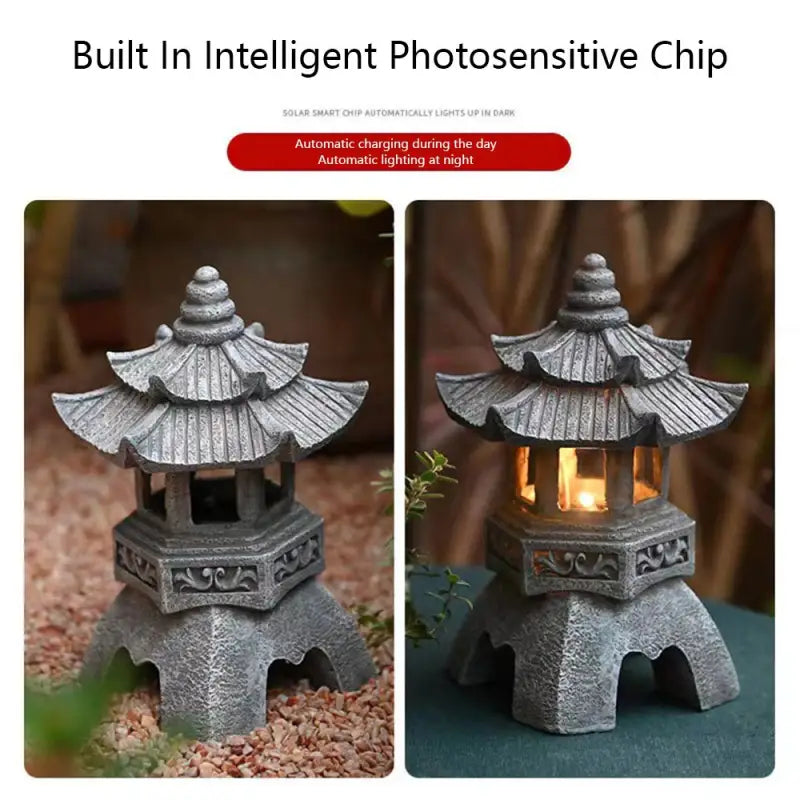 Lanterne Asiatique Solaire de Pagode