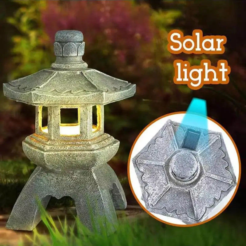 Lanterne Asiatique Solaire de Pagode