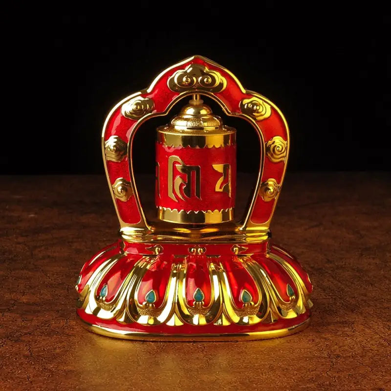 Moulin à prières Ornements auspicieux