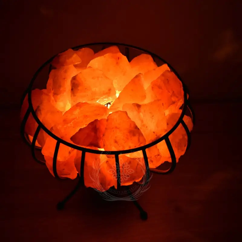 Lampe Sel de l'Himalaya - OM SOLEIL - 5 kg - Ambiance Zen et Feng Shui/ Lampes de Sel de l'himalaya - La Boutique du Guérisseur
