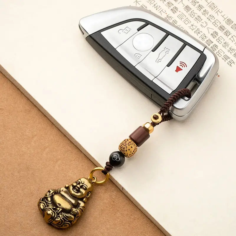 Porte-clés bouddha rieur