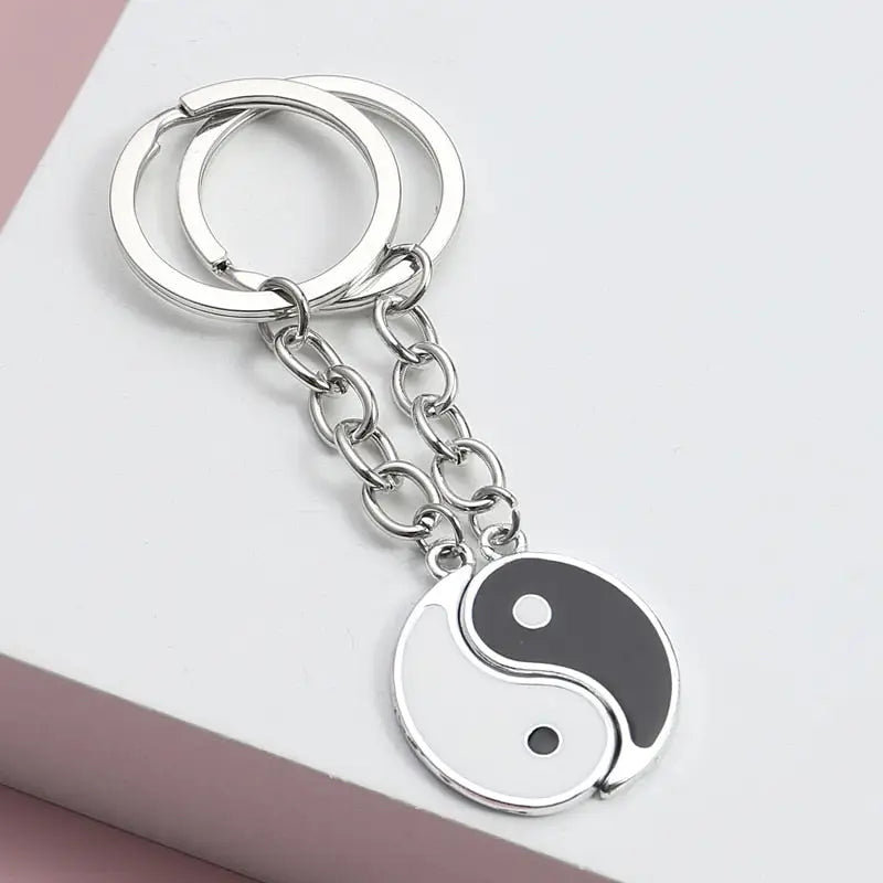Porte-clés couple Yin Yang - Équilibre