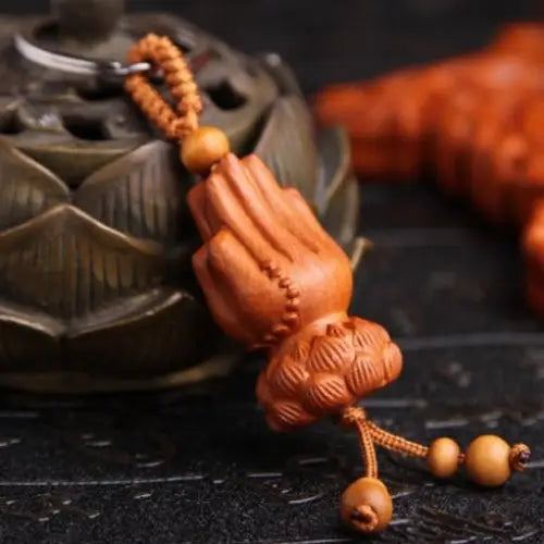 Porte-clés Mains Prière Bouddhiste