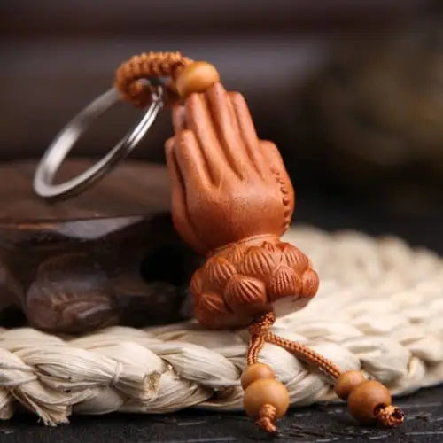 Porte-clés Mains Prière Bouddhiste