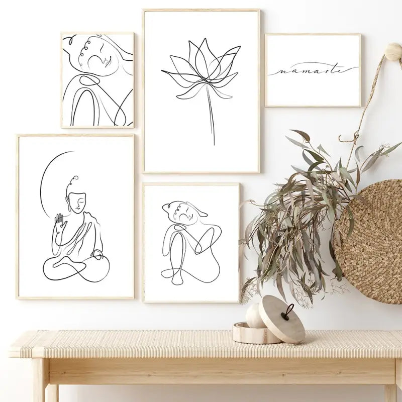 Poster Bouddha blanc Pure