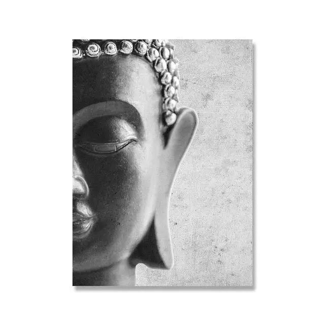 Poster Bouddha Zen - 20X30cm / Tête de bouddha