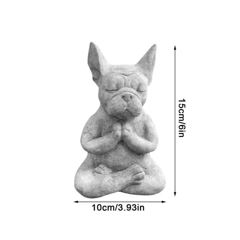 Statue Chien en méditation