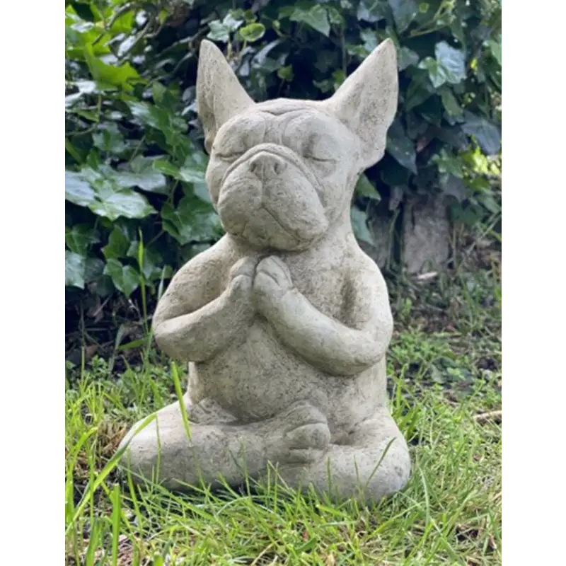 Statue Chien en méditation