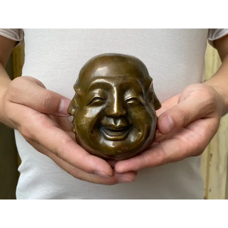 Statue tête de bouddha rieur