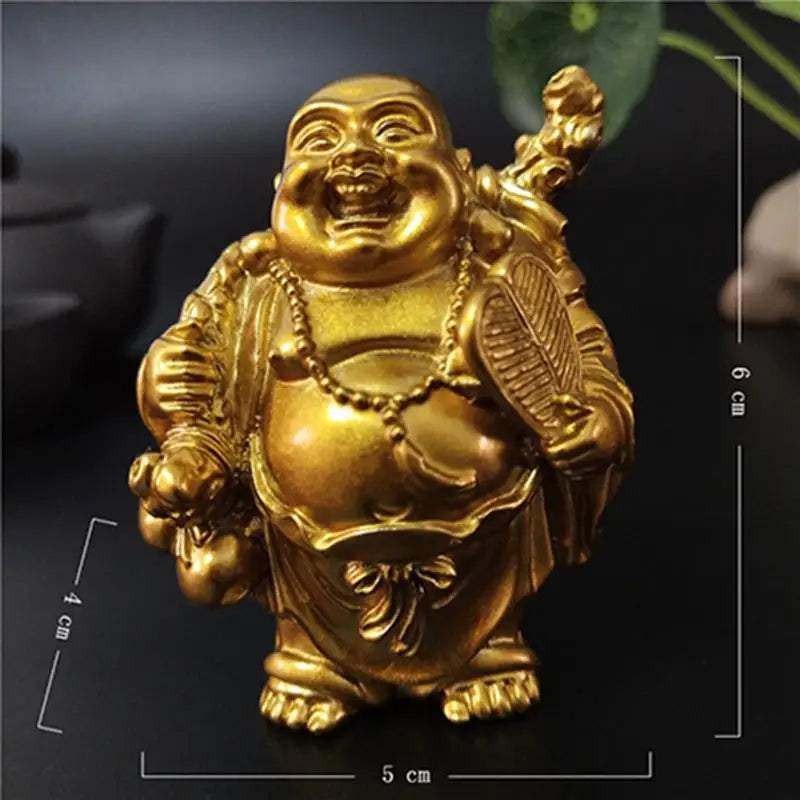 Statuette Bouddha Rieur - L’éventail