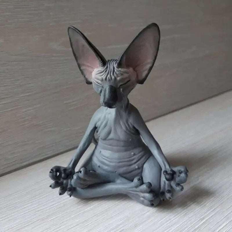 Statuette Chat Sphinx Meditation