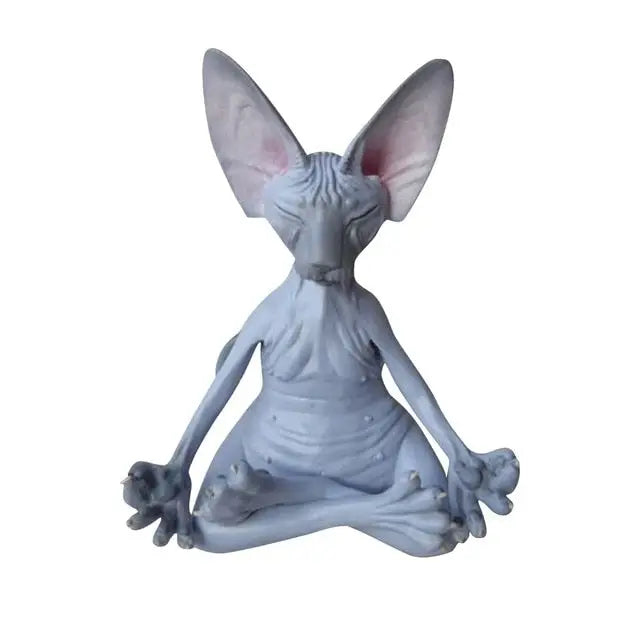 Statuette Chat Sphinx Meditation - Mystique