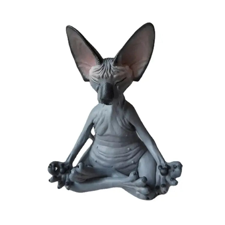 Statuette Chat Sphinx Meditation - Sérénité