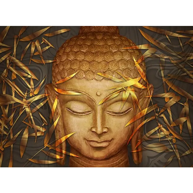 Tableau tête de bouddha Or - 20X30cm Unframed / JZ798-D