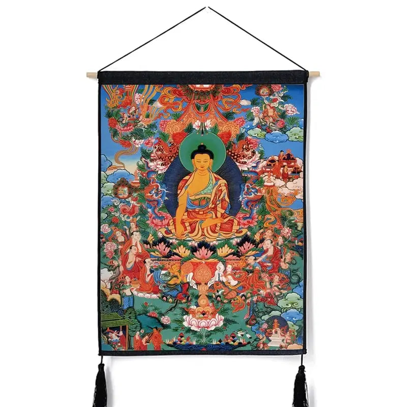 Tenture Thangka Bouddhiste - Tapestry14 / 45x65cm